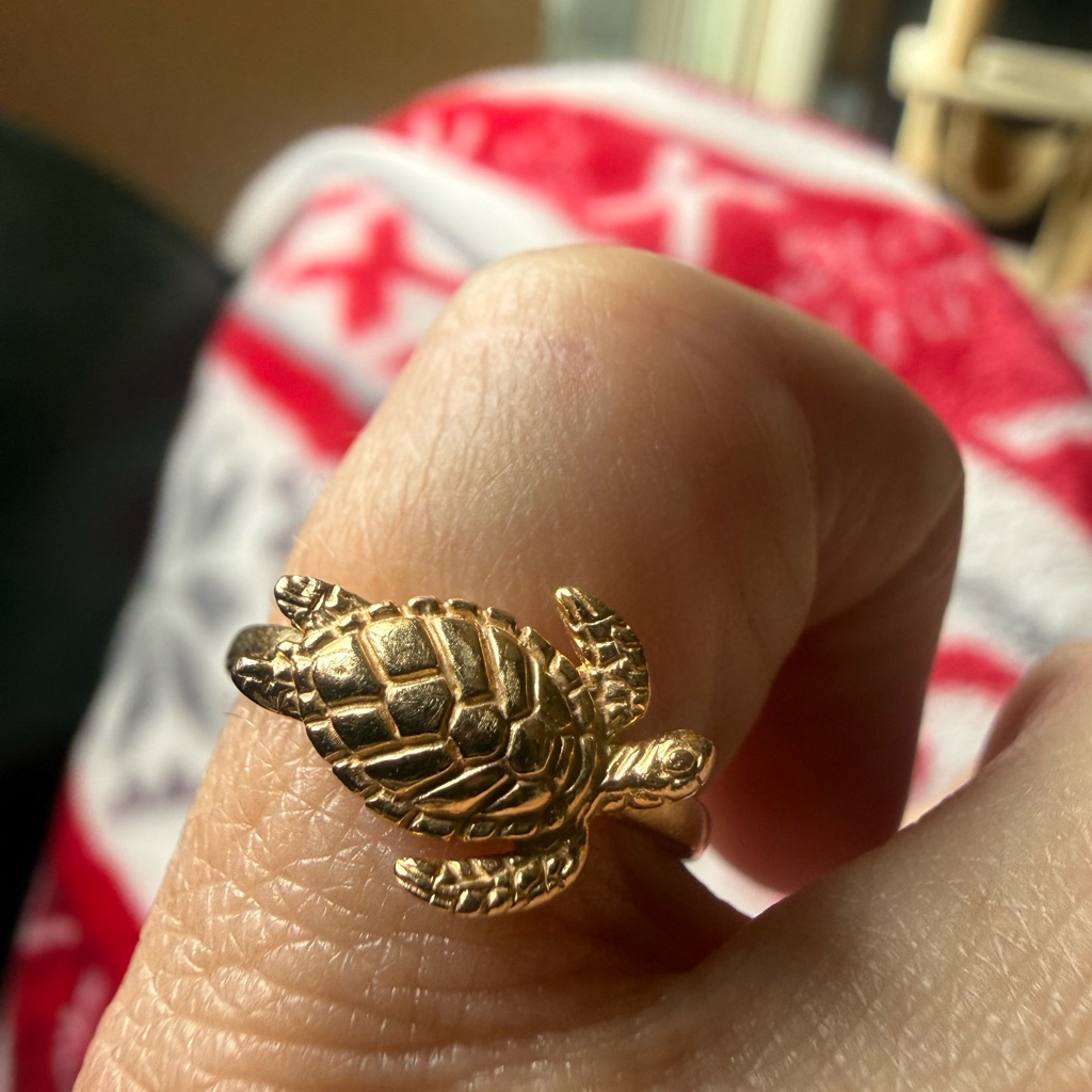 Gold Turtle Ring